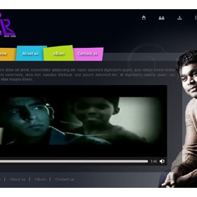 Web Templates: AR Rahman music album