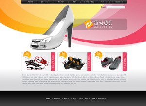 Web Templates: Shoe Collection